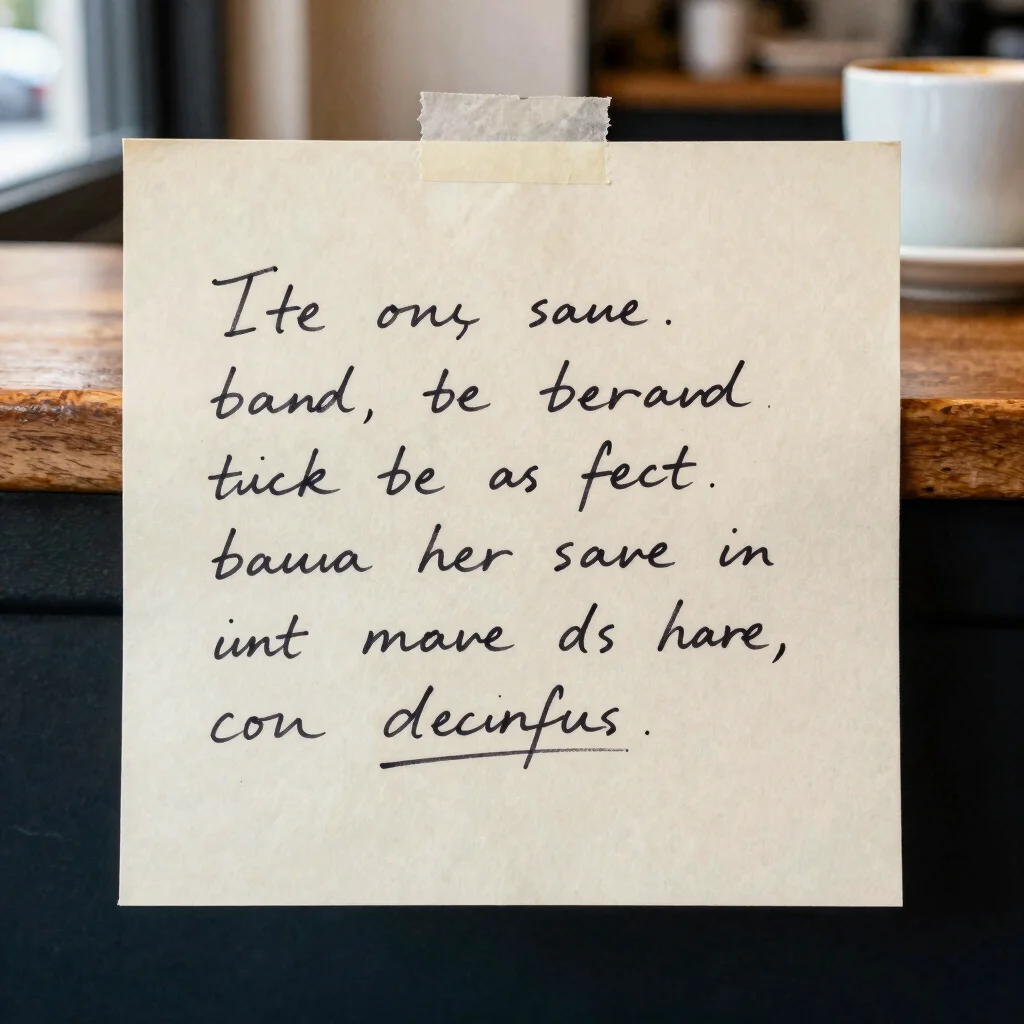 A Handwritten Notice Has a Neighbourly Voice